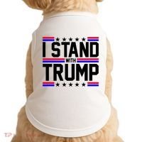 I Stand With Trump Usa Election Doggie Tank thumb 0