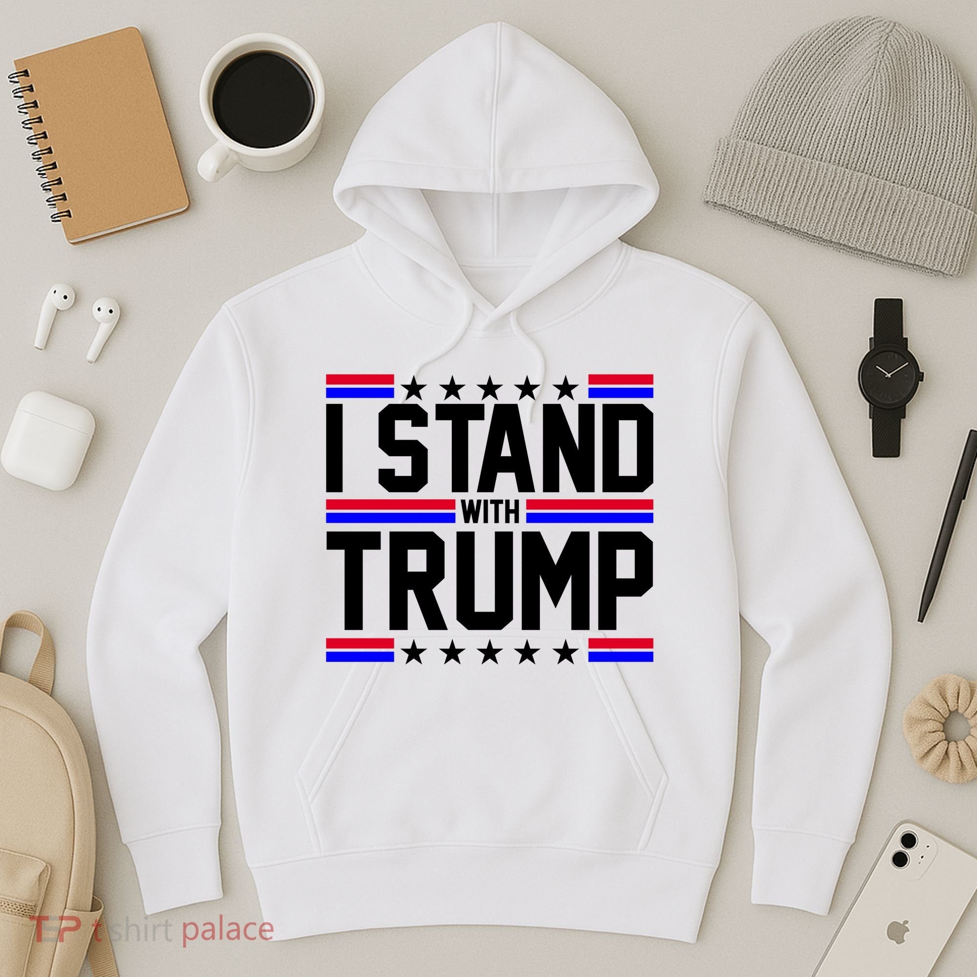 I Stand With Trump Usa Election Hoodie