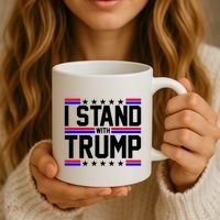 I Stand With Trump Usa Election Coffee Mug thumb 3