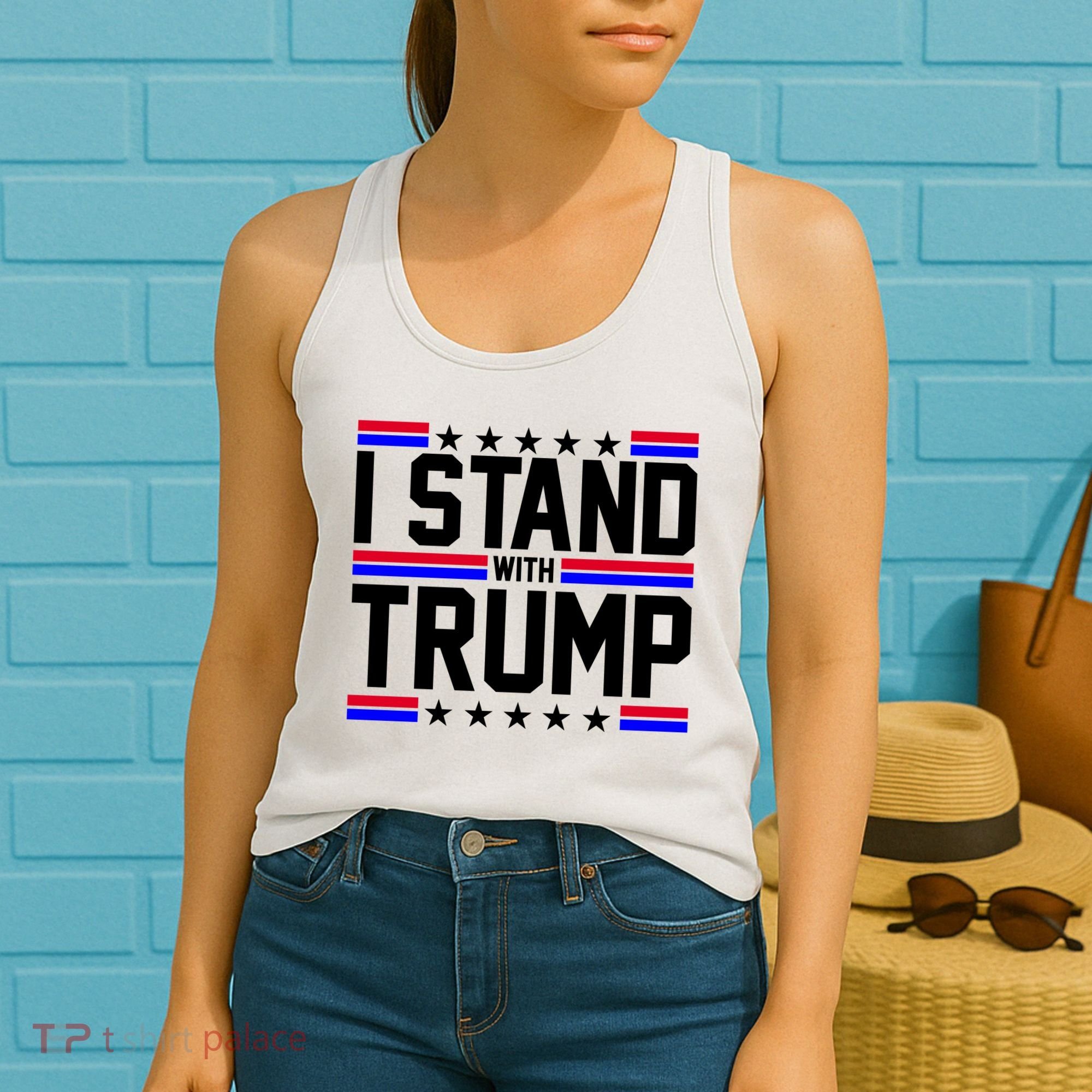 I Stand With Trump Usa Election Women's Tank Top