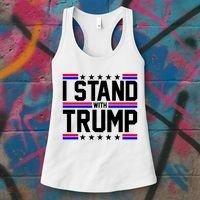 I Stand With Trump Usa Election Women's Tank Top thumb 3