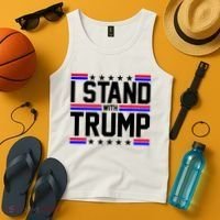 I Stand With Trump Usa Election Tank Top thumb 4