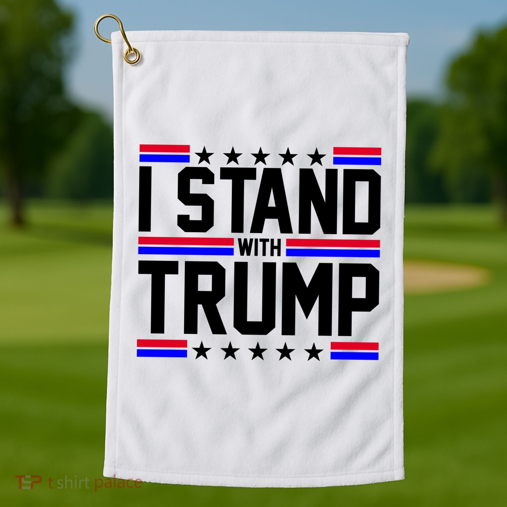 I Stand With Trump Usa Election Golf Towel