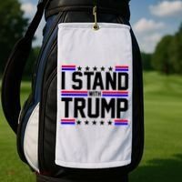 I Stand With Trump Usa Election Golf Towel thumb 2
