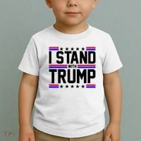 I Stand With Trump Usa Election Toddler T-Shirt thumb 2