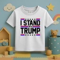 I Stand With Trump Usa Election Toddler T-Shirt thumb 3
