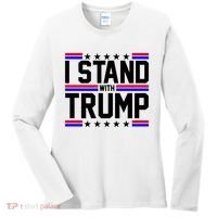 I Stand With Trump Usa Election Women's Long Sleeve Shirt thumb 0