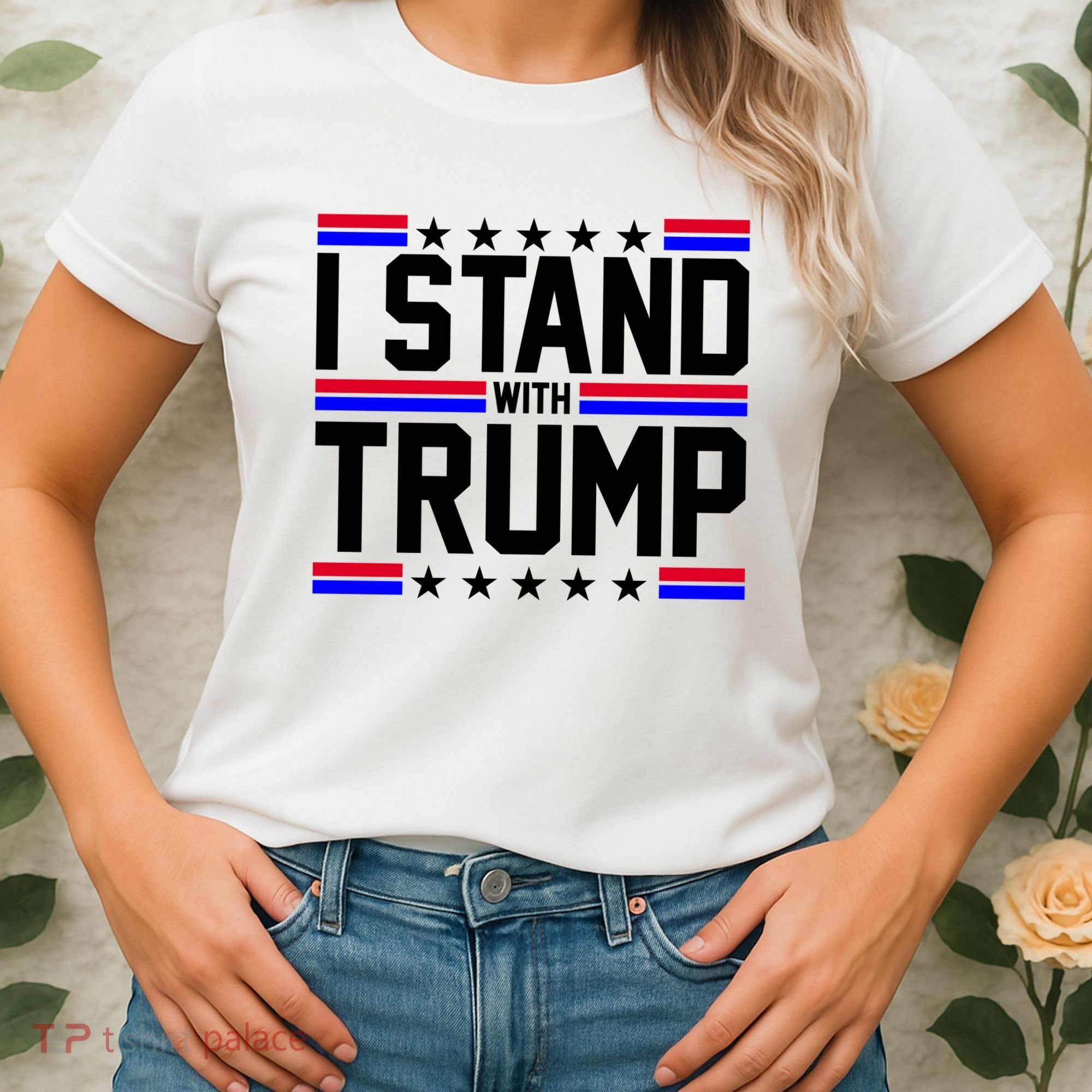 I Stand With Trump Usa Election Women's T-Shirt