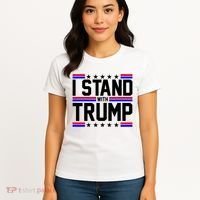 I Stand With Trump Usa Election Women's T-Shirt thumb 4