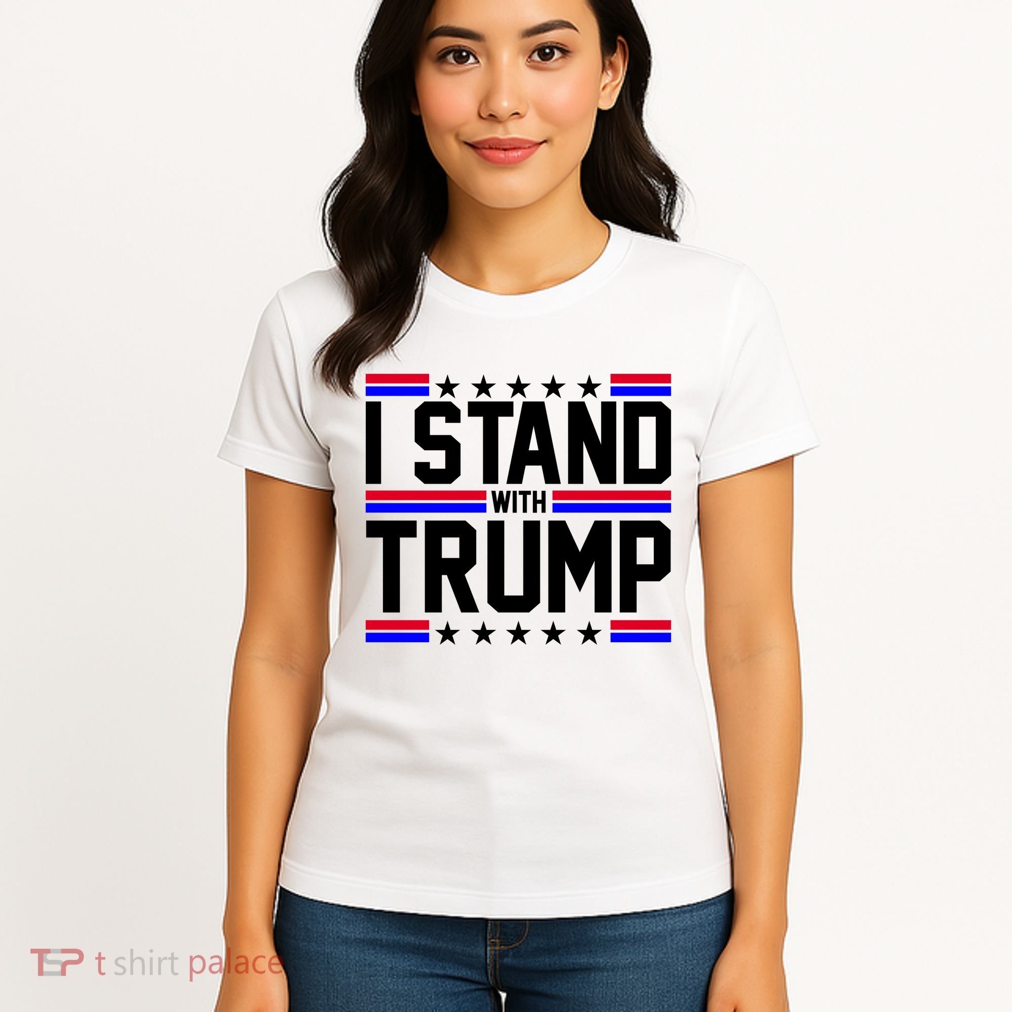 I Stand With Trump Usa Election Women's T-Shirt