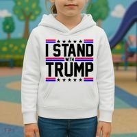 I Stand With Trump Usa Election Kids Hoodie thumb 3