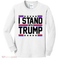 I Stand With Trump Usa Election Kids Long Sleeve Shirt thumb 0