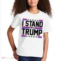 I Stand With Trump Usa Election Kids T-Shirt thumb 2