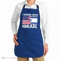 I Stand With Israel Usa Flag Apron thumb 2