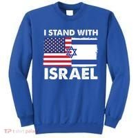 I Stand With Israel Usa Flag Sweatshirt thumb 0