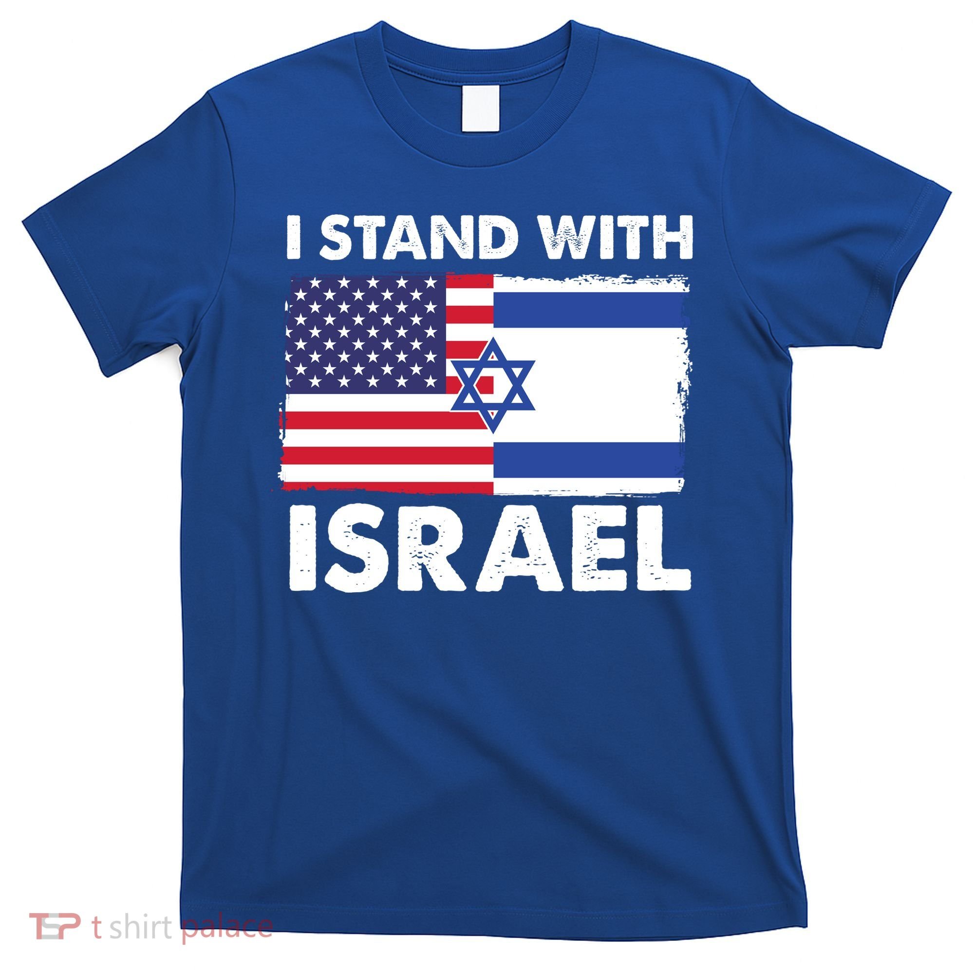 I Stand With Israel Usa Flag T-Shirt