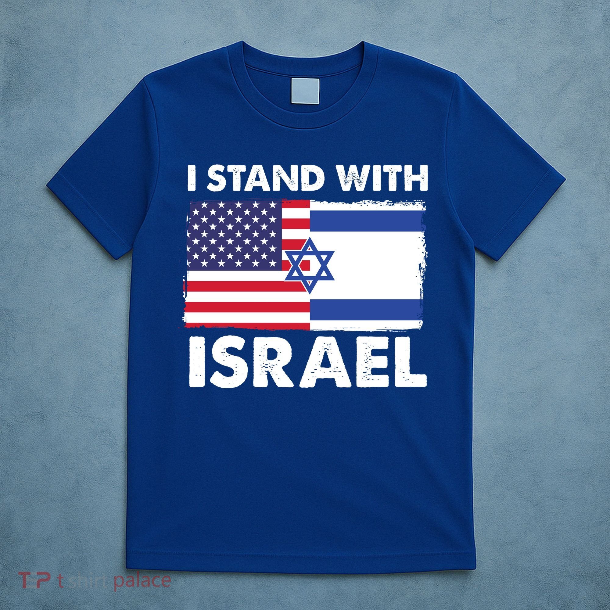 I Stand With Israel Usa Flag T-Shirt
