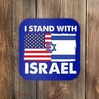 I Stand With Israel Usa Flag Coaster thumb 0