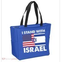 I Stand With Israel Usa Flag Tote Bag thumb 2