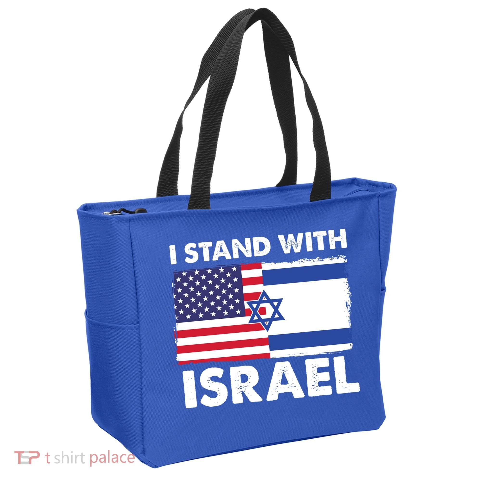 I Stand With Israel Usa Flag Tote Bag