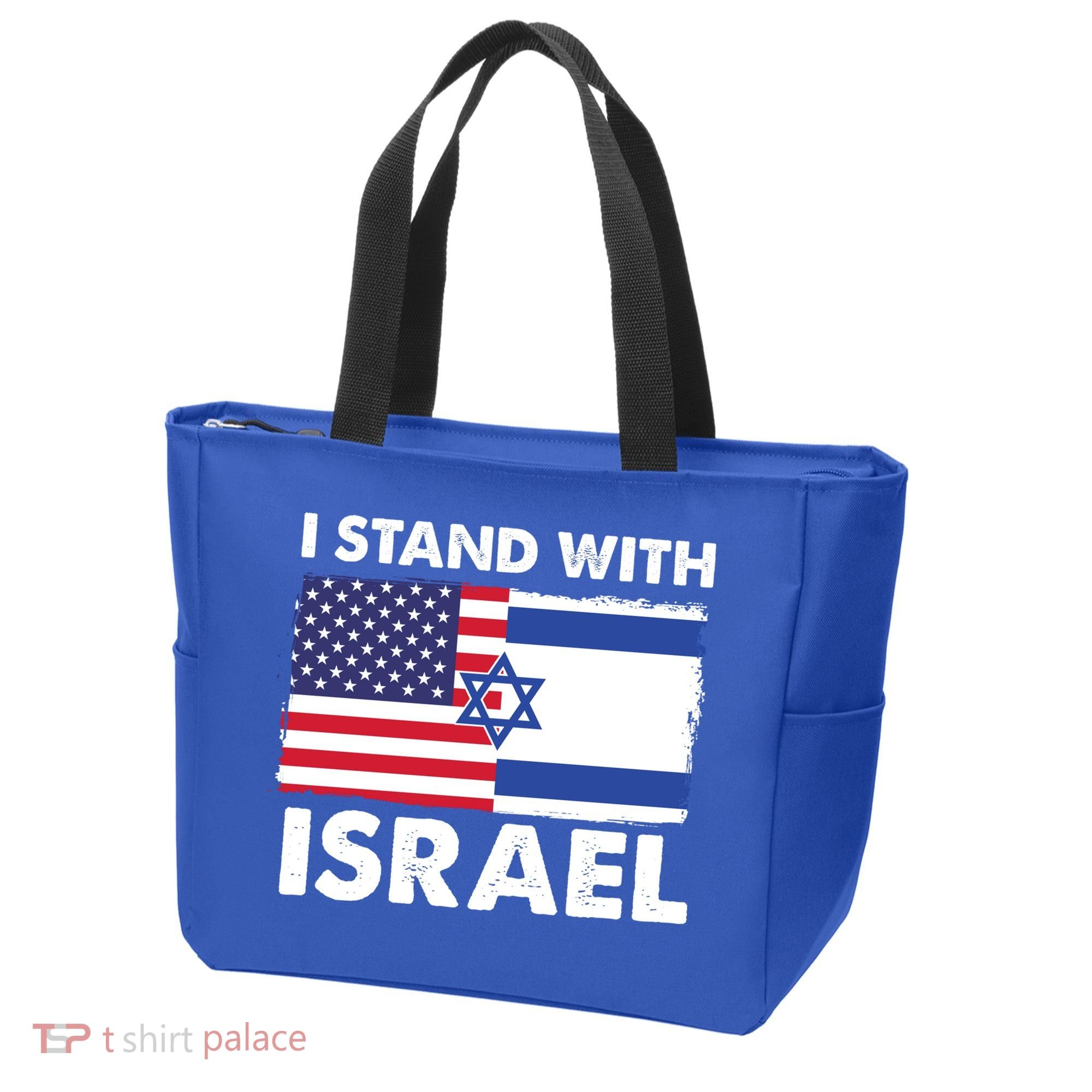 I Stand With Israel Usa Flag Tote Bag