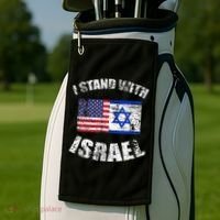 I Stand With Israel Golf Towel thumb 2