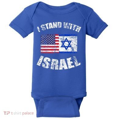 I Stand With Israel Baby Bodysuit