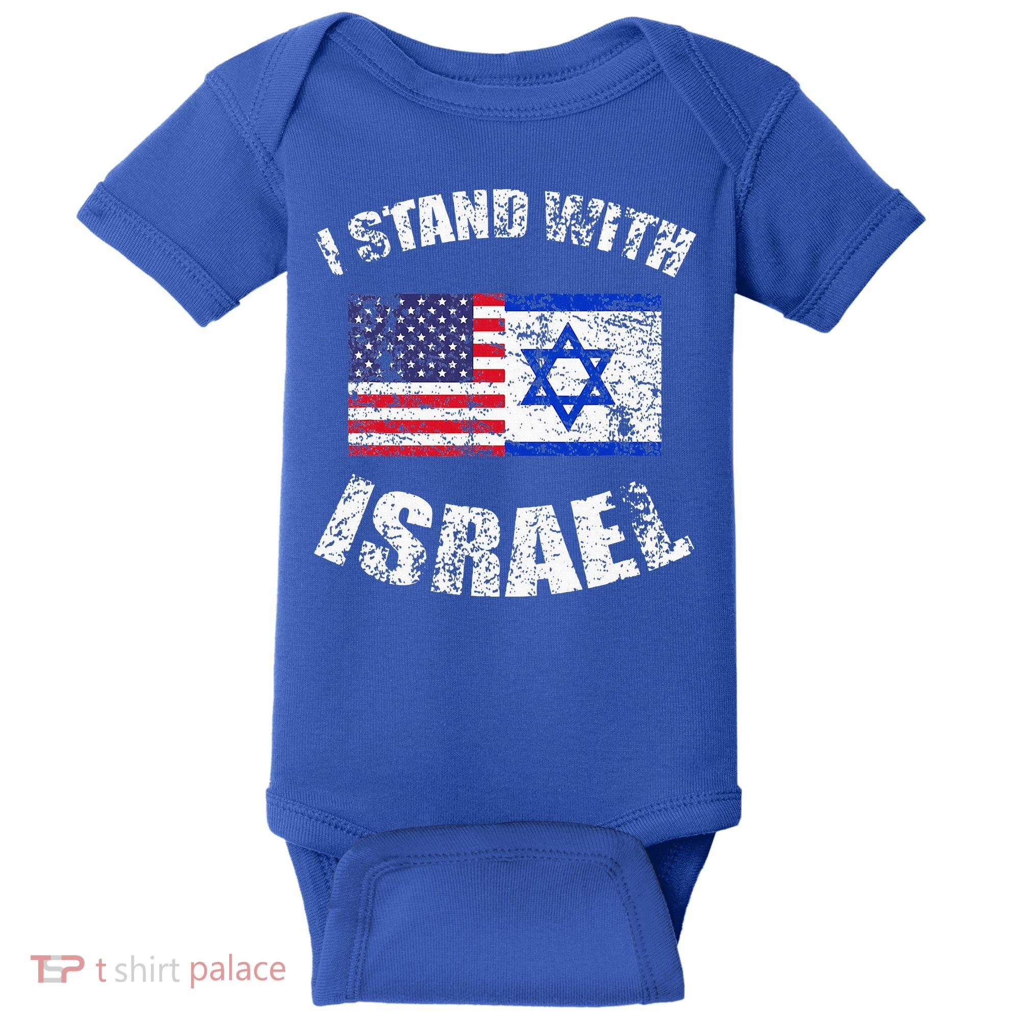 I Stand With Israel Baby Bodysuit