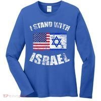 I Stand With Israel Women's Long Sleeve Shirt thumb 0