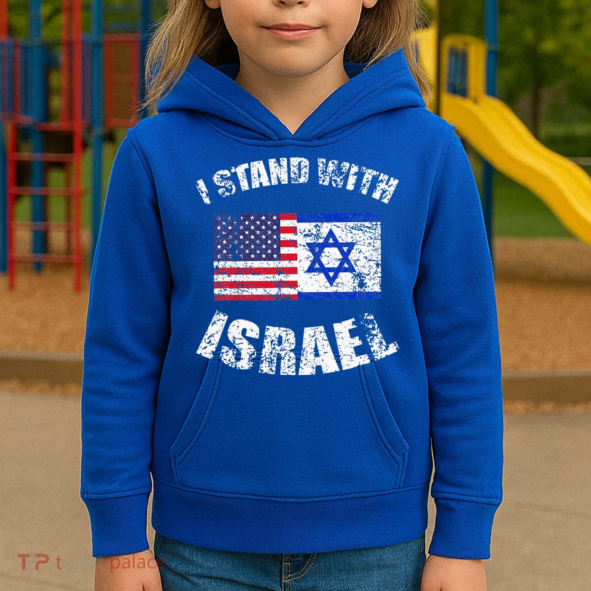 I Stand With Israel Kids Hoodie