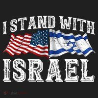 I Stand With Israel American Flag Hat thumb 2