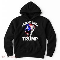 I Stand With Trump American Flag Hoodie thumb 0