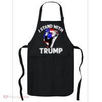 I Stand With Trump American Flag Apron thumb 0