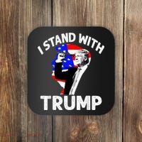 I Stand With Trump American Flag Coaster thumb 0