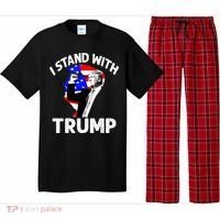 I Stand With Trump American Flag Pajama Set thumb 0