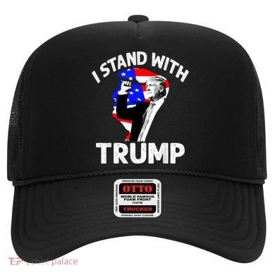 I Stand With Trump American Flag Hat