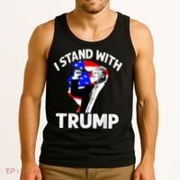 I Stand With Trump American Flag Tank Top thumb 3
