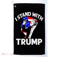 I Stand With Trump American Flag Golf Towel thumb 0
