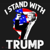 I Stand With Trump American Flag Visor thumb 3
