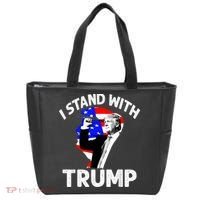 I Stand With Trump American Flag Tote Bag thumb 0