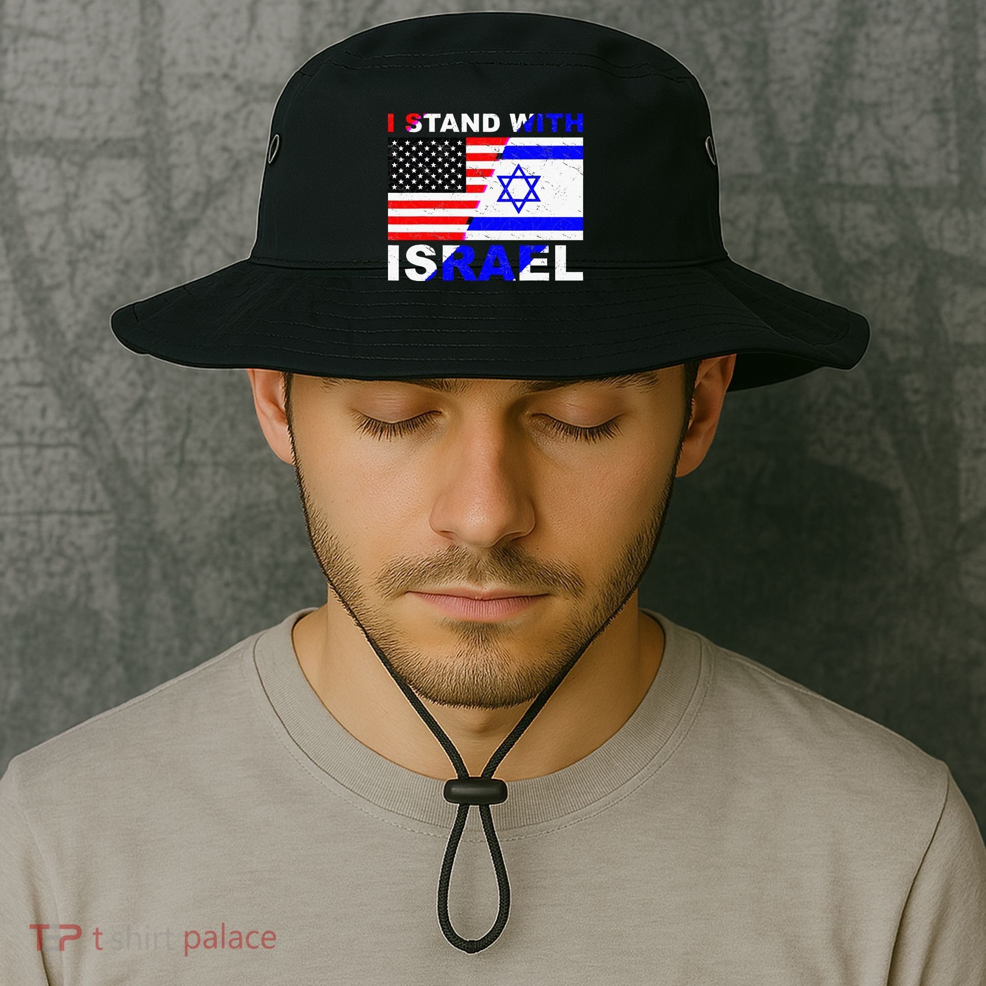 I Stand With Israel Israeli Palestinian Conflict Pro Israel Bucket Hat