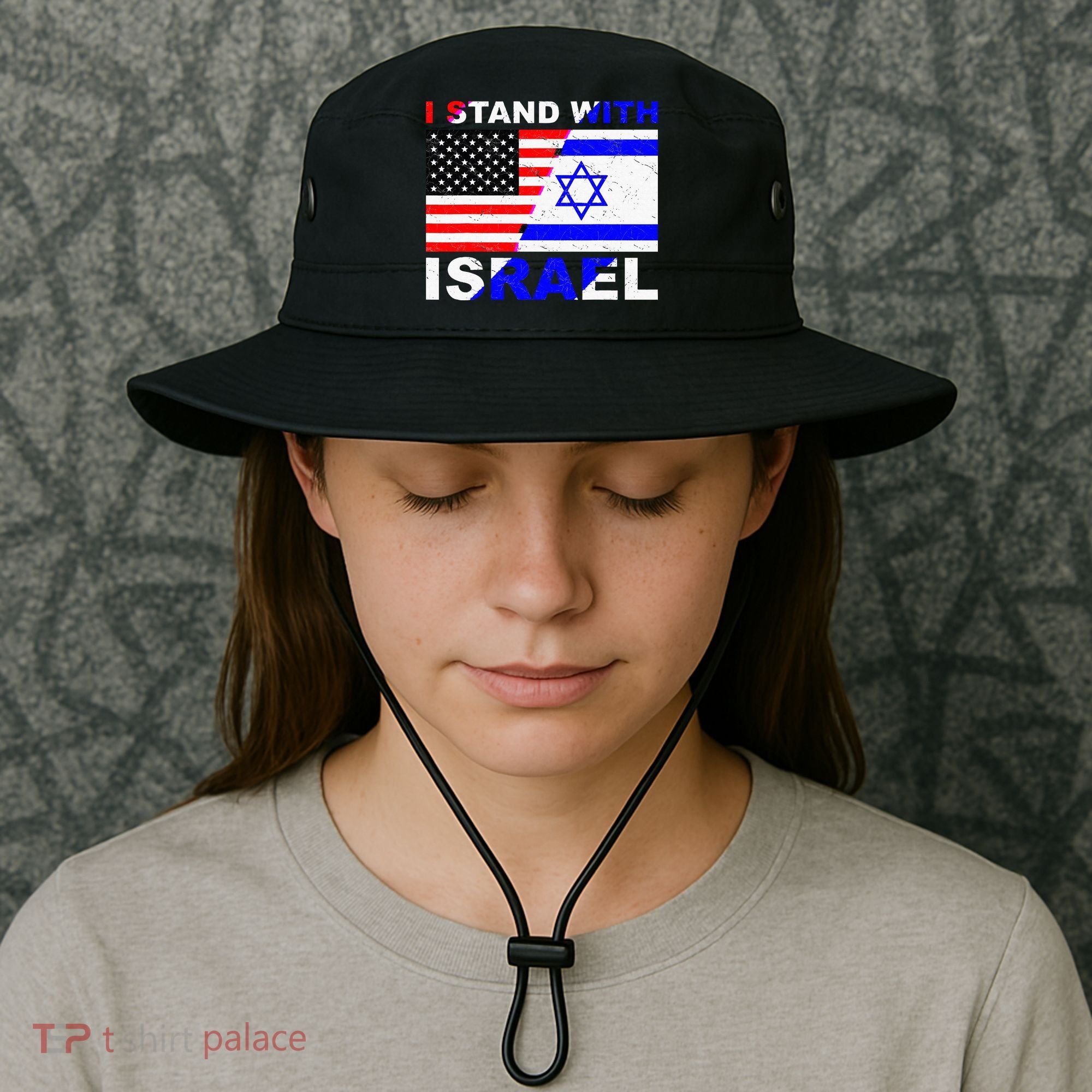 I Stand With Israel Israeli Palestinian Conflict Pro Israel Bucket Hat