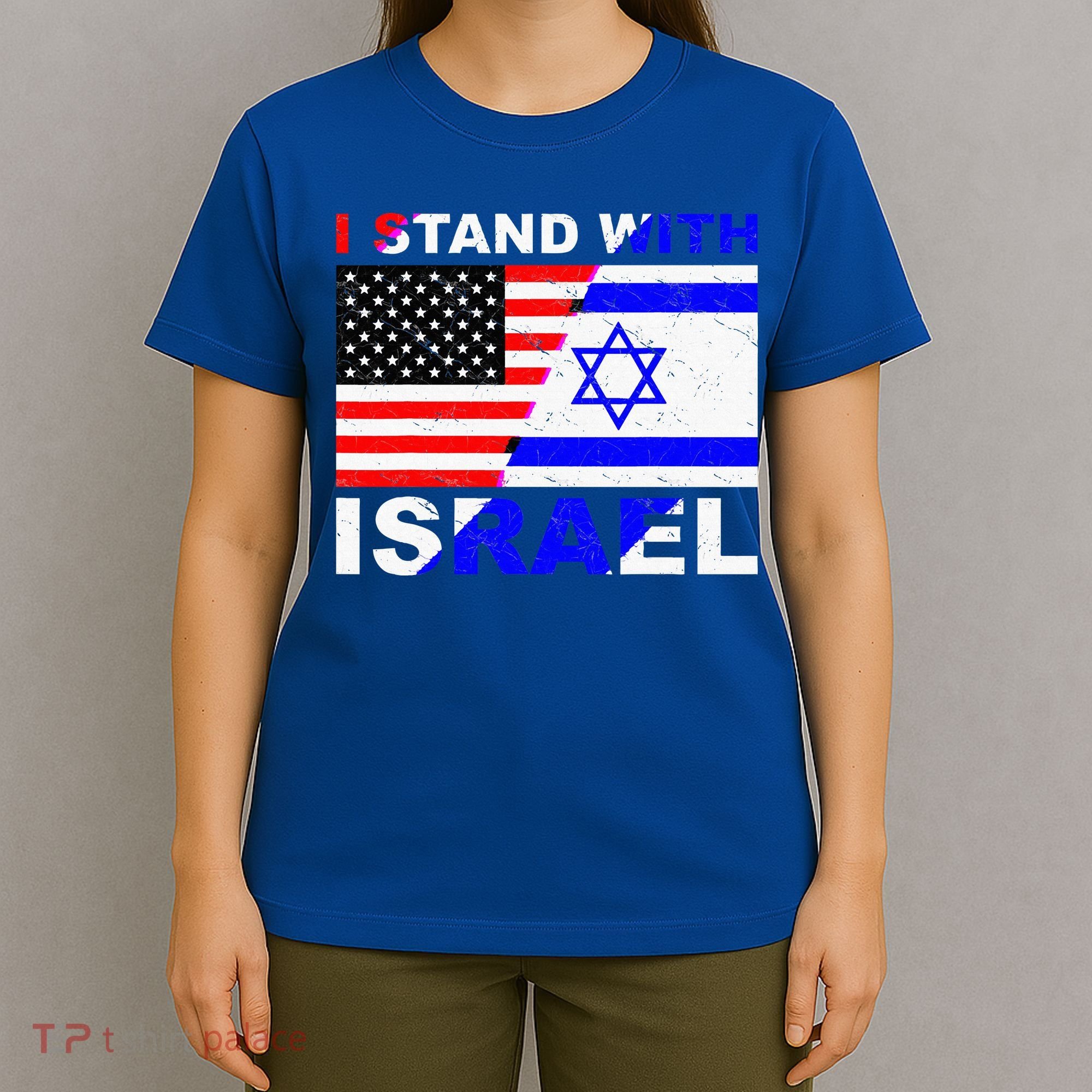 I Stand With Israel Israeli Palestinian Conflict Pro Israel T-Shirt