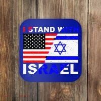 I Stand With Israel Israeli Palestinian Conflict Pro Israel Coaster thumb 0