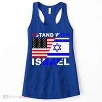 I Stand With Israel Israeli Palestinian Conflict Pro Israel Women's Tank Top thumb 0