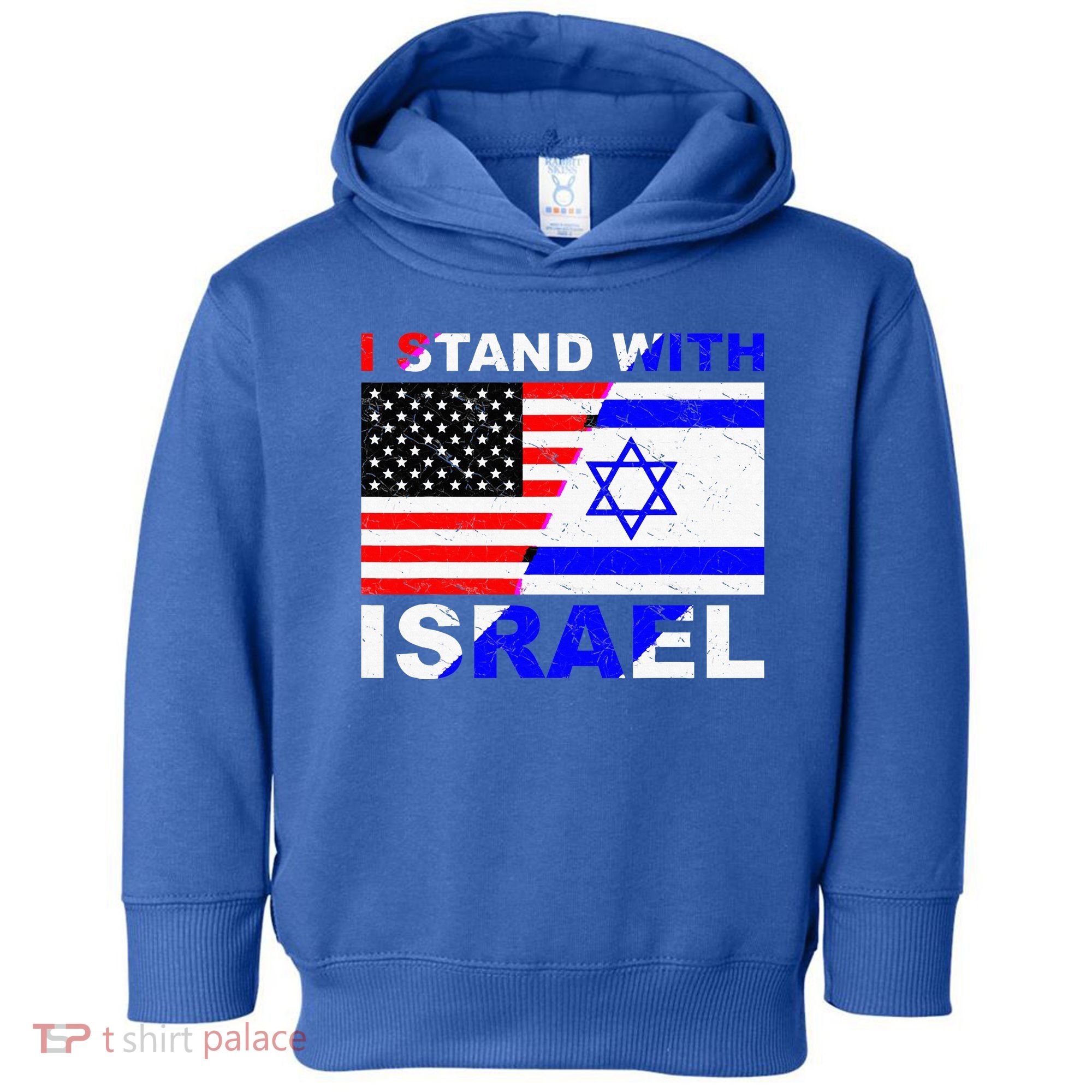 I Stand With Israel Israeli Palestinian Conflict Pro Israel Toddler Hoodie
