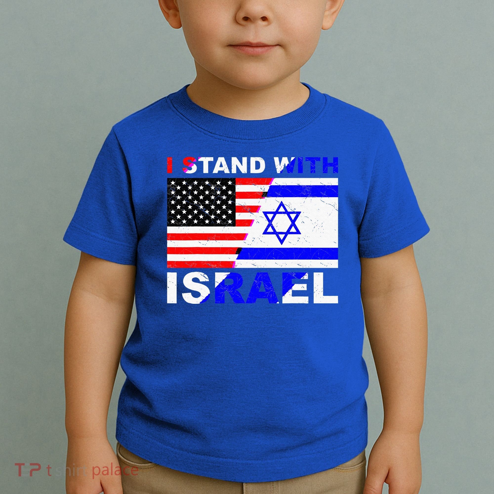 I Stand With Israel Israeli Palestinian Conflict Pro Israel Toddler T-Shirt