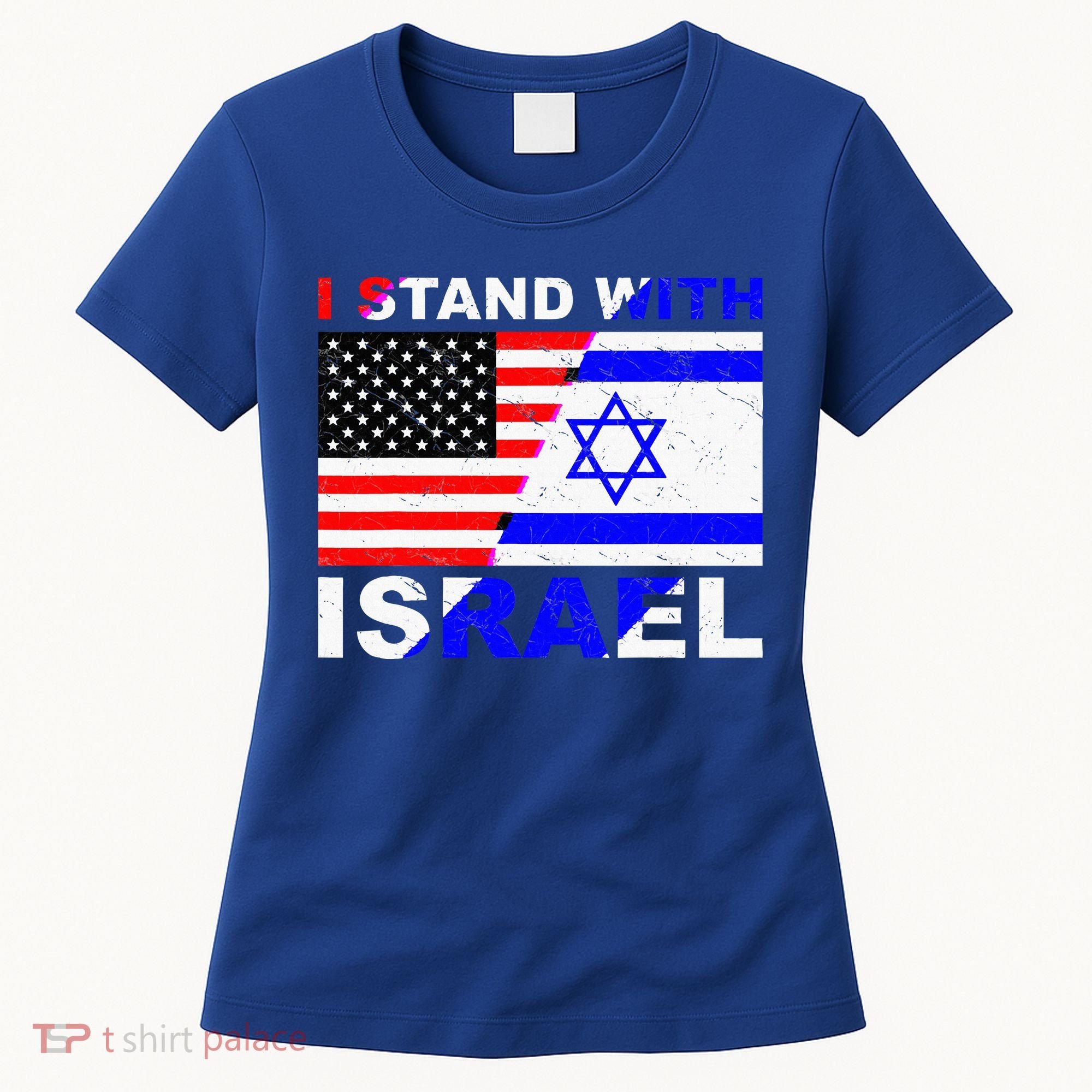 I Stand With Israel Israeli Palestinian Conflict Pro Israel Women's T-Shirt