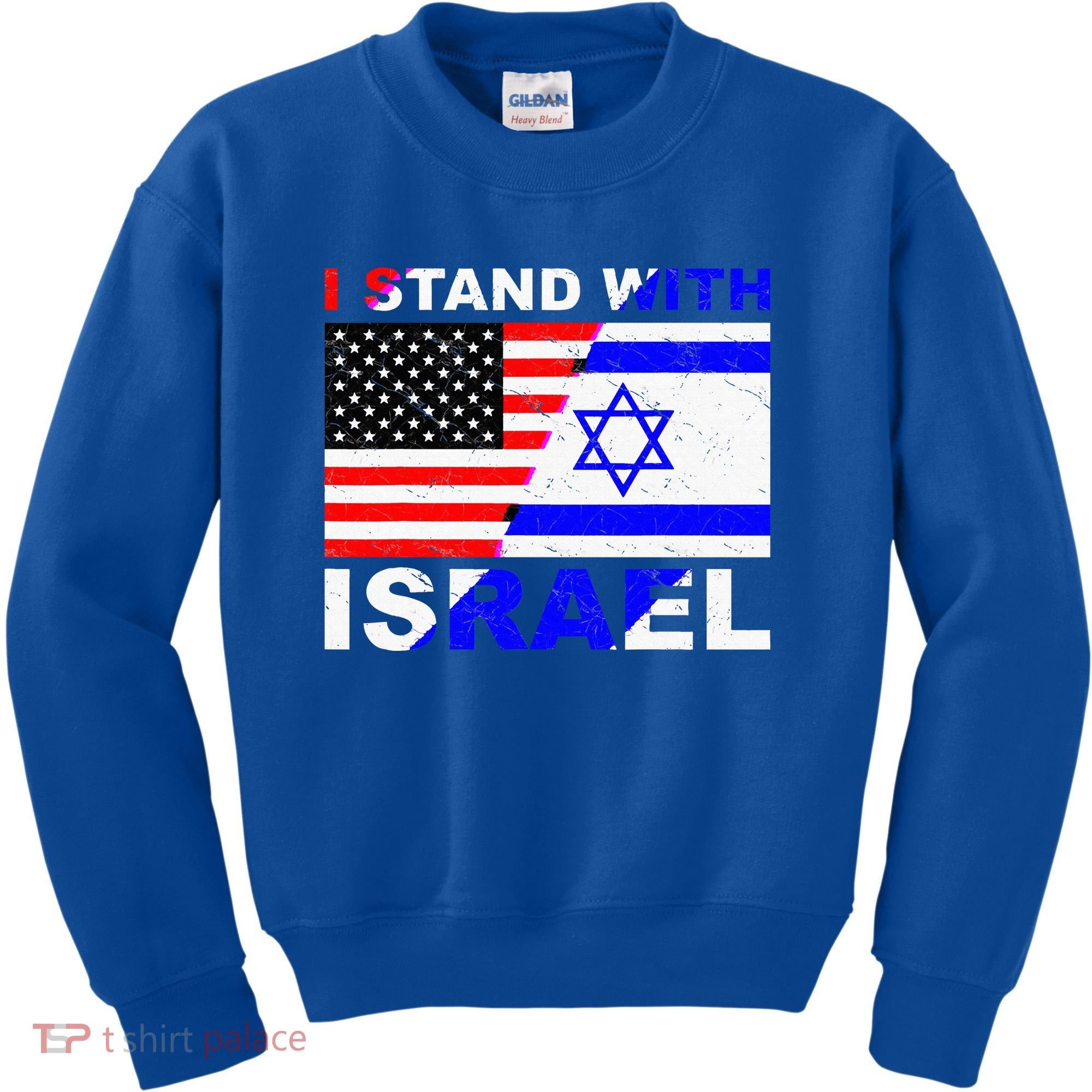 I Stand With Israel Israeli Palestinian Conflict Pro Israel Kids Sweatshirt
