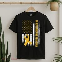 In September We Wear Gold Childhood Cancer Awareness T-Shirt thumb 2
